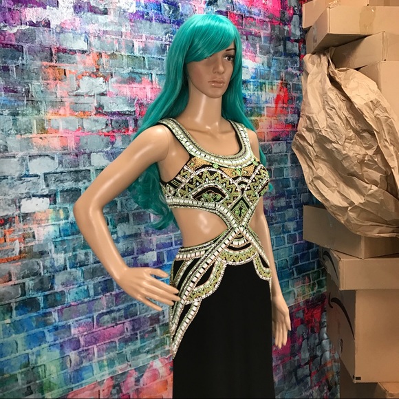 SHERRI HILL Beautiful Beaded Gown! #50297 - Picture 5 of 8